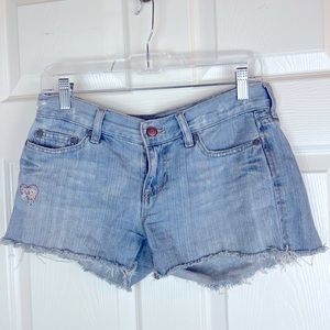 Ultra Low Waist Distressed Old Navy Jean Shorts